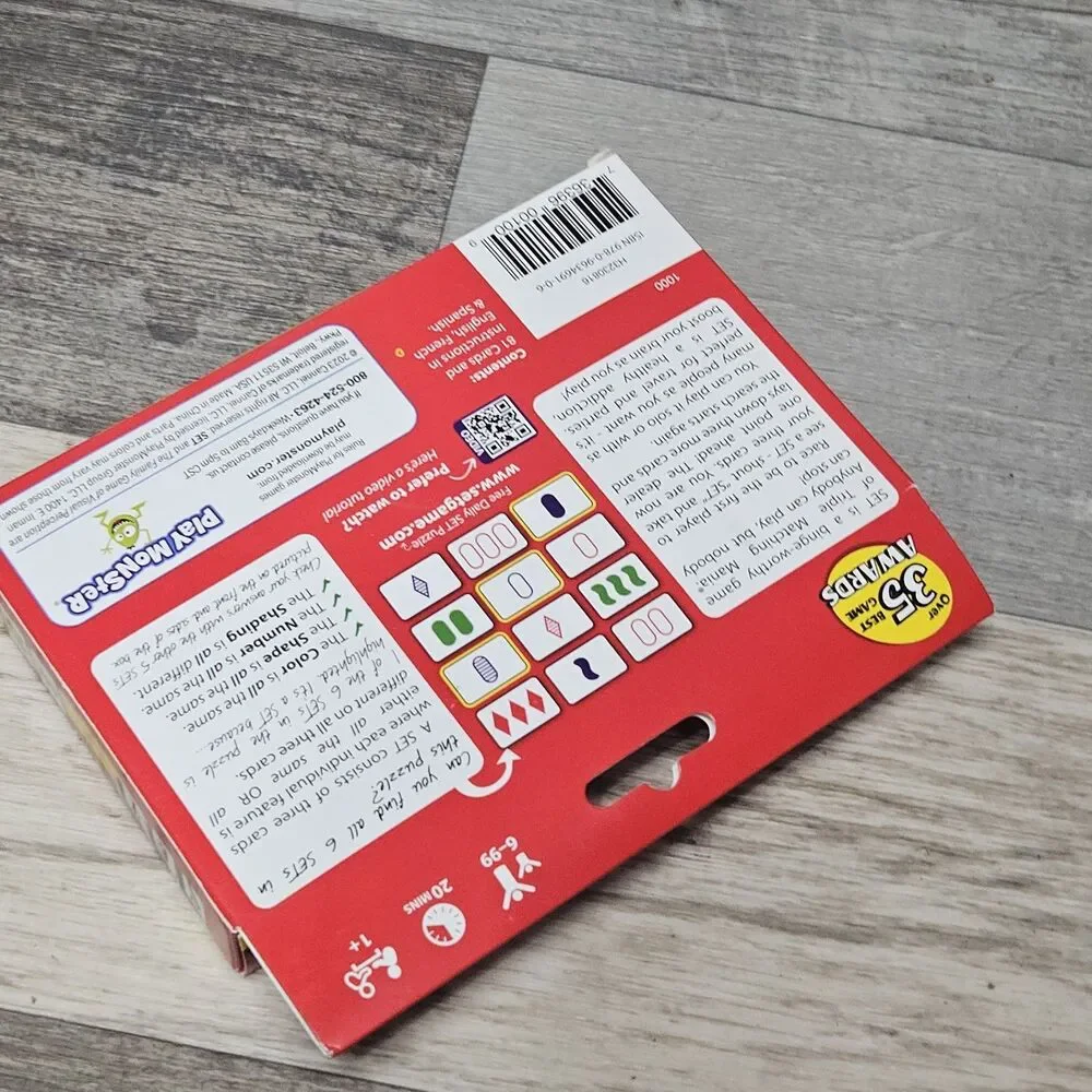 PlayMonster SET Card Game Family Visual Perception 30 Year Anniversary Boxed